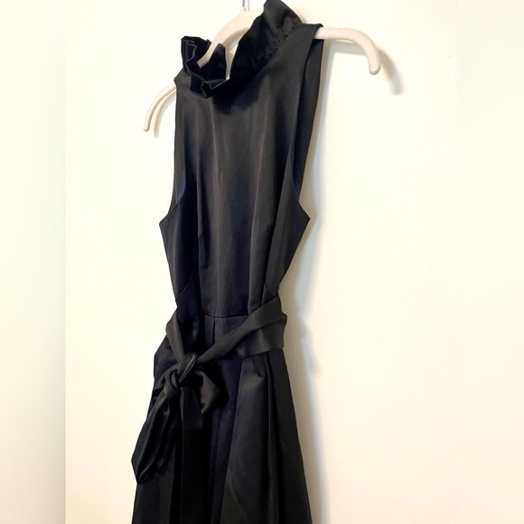 Kate Spade Black High Neck Silk Cocktail Dress size 4 - Picture 3 of 8
